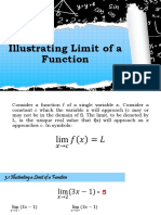 3.1 Illustrating Limit of A Function