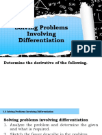 3.8 Solving Problems Involving Differentiation