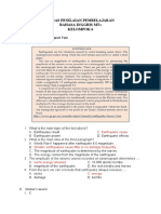 Tugas Penilaian Pembelajaran Bahasa Inggris Mts Kelompok 6: I. MC Questions For Report Text