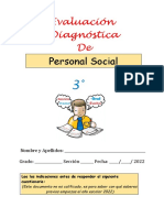 3° Evaluacion Diagnostica Personal Social 3°