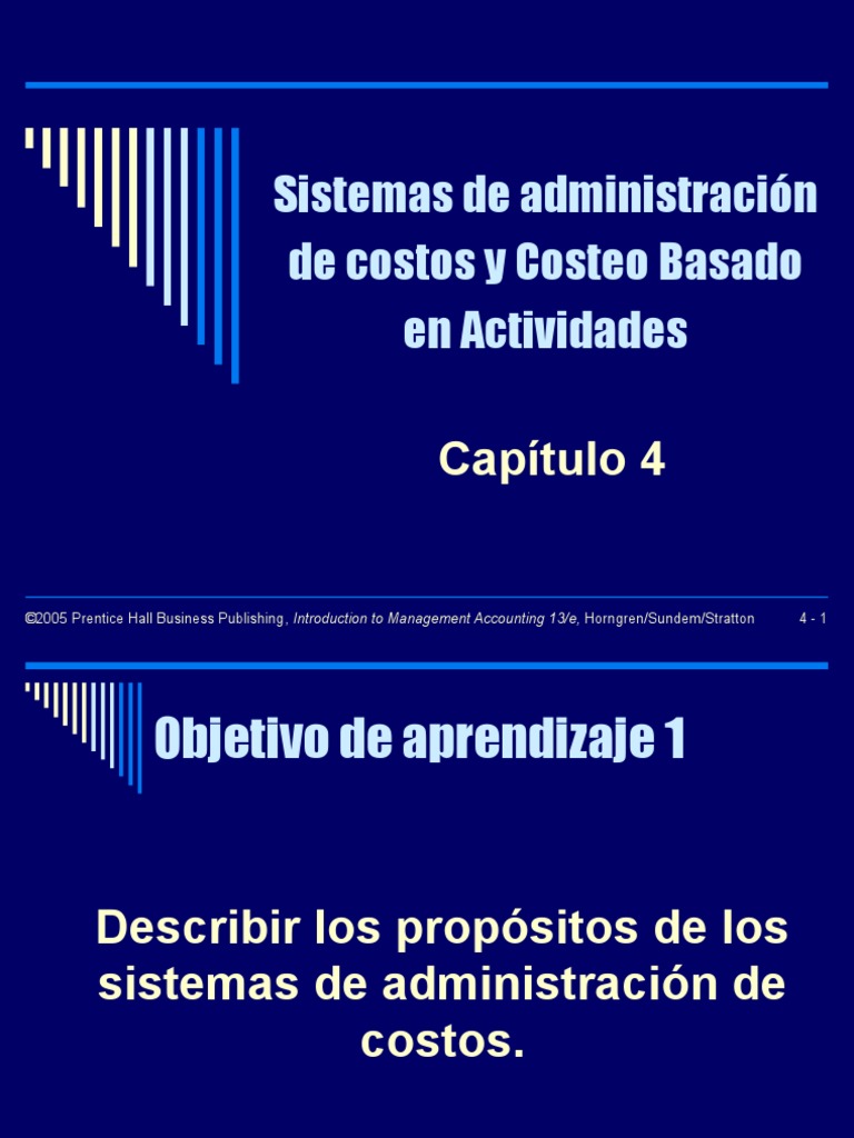 Capitulo 4 | PDF | Contabilidad de costos | Costo