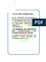 Acta de Apertura de Cuaderno Siat