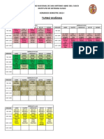 Horarios Semestre 2022-I UNSA Cusco