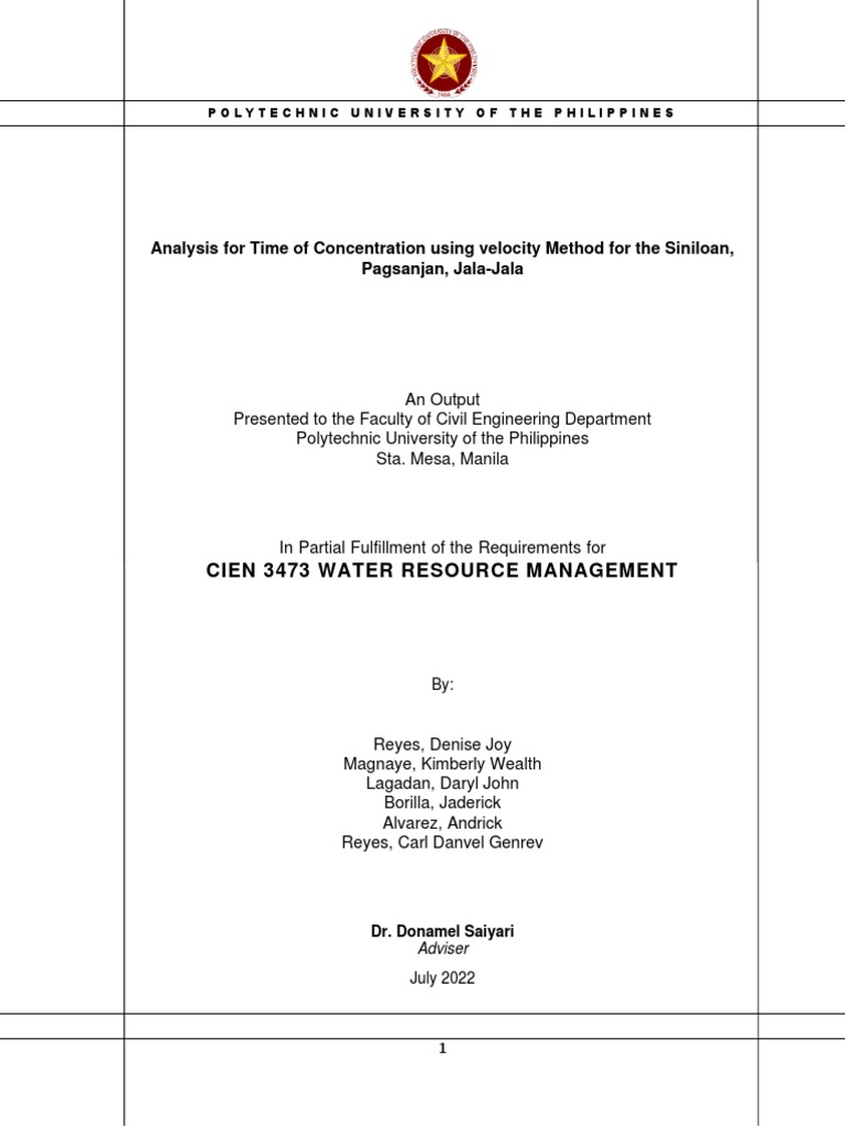 Water Resource Management Pdf Drainage Basin Stream