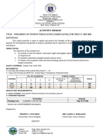 Activity Design: Department of Education