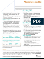 Rituxan Preparation and Administration Checklist