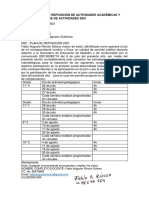 Plan reposición actividades académicas cese 2021