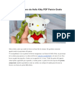 Amigurumi Llavero de Hello Kitty PDF Patron Gratis Paso A Paso