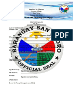 Office of The Punong-Barangay: Order