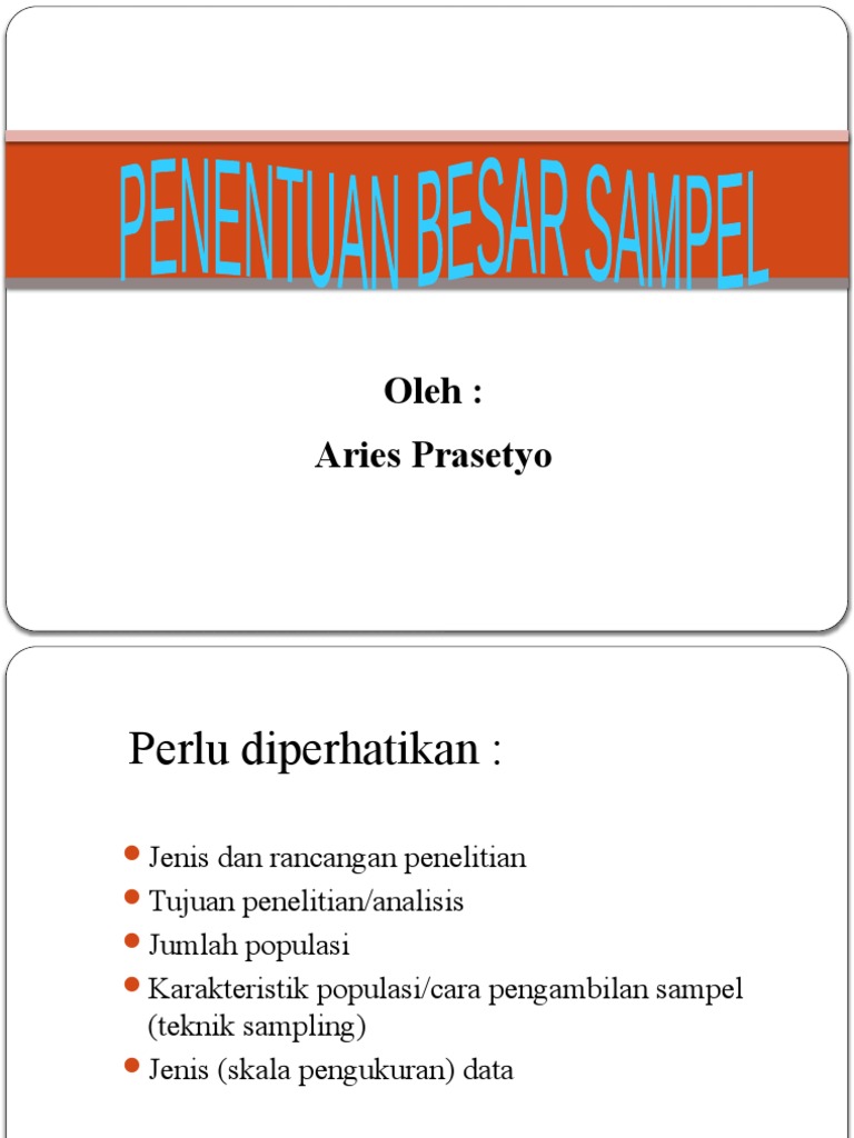 Besar Sampel OK | PDF