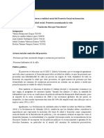 Análisis de Los Actores y Realidad Social Del Proyecto Social en Formación