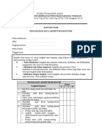 Daftar Tilik Pengkajian Data Akseptor KB Suntik