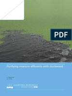 Purifying Manure Effluents With DW