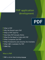 PHP Application Development