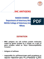 MHC Antigens: Rakesh Sharda Department of Veterinary Microbiology NDVSU College of Veterinary Science & A.H., Mhow