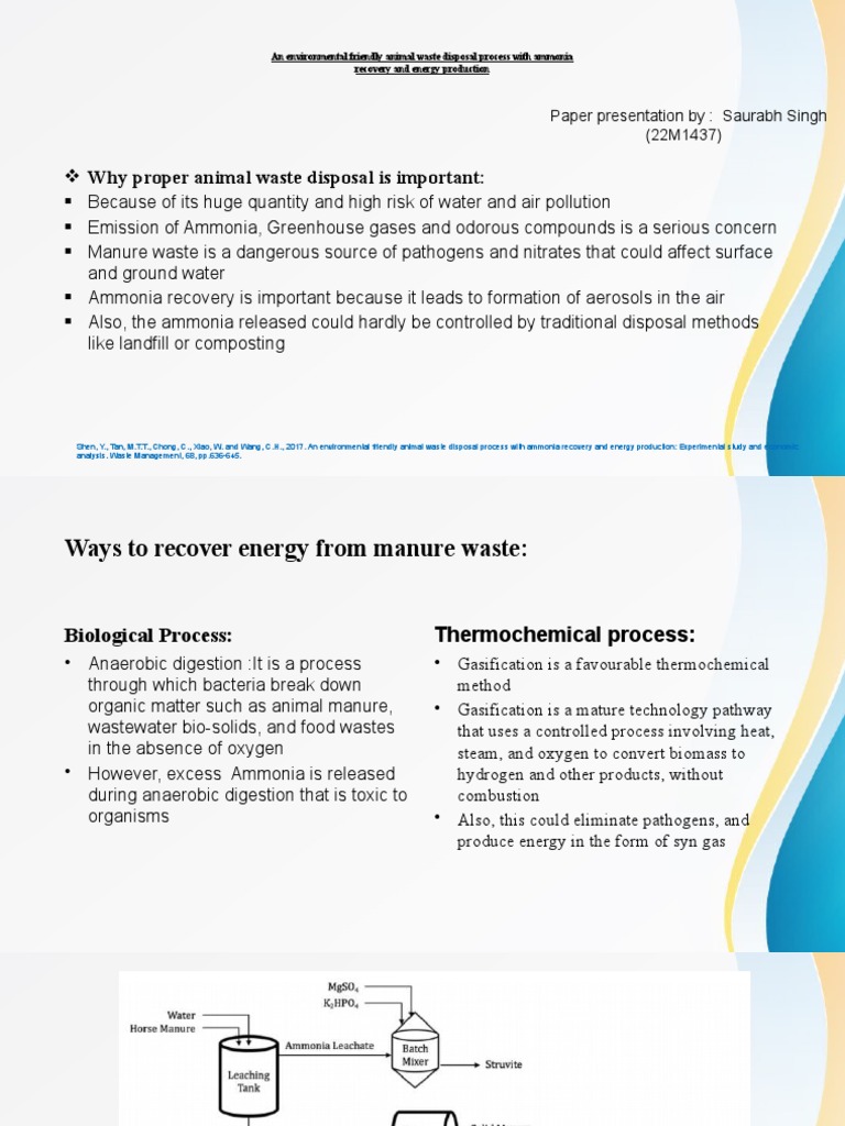 Why Proper Animal Waste Disposal Is Important Paper Presentation By Saurabh Singh (22M1437
