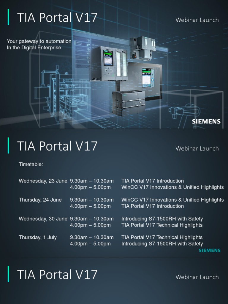 TIA Portal V17: Webinar Launch | PDF | Ip Address | Domain Name System