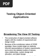 Testing Object-Oriented Applications