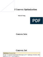 Basics of Convex Optimization: Shusen Wang