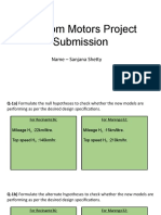 Random Motors Project Submission: Name - Sanjana Shetty