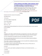 IEO (International English Olympiad) Class 8 Past Paper (Previous Year) 2013 Set A Part 3 Download All The Papers For 2022 Exam