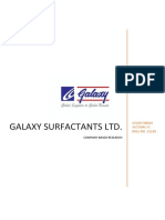 Galaxy Surfactants LTD