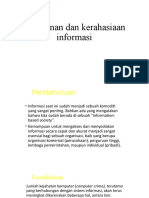 Keamanan Dan Kerahasiaan Informasi E