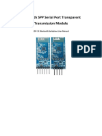 Bluetooth SPP Serial Port Transparent Transmission Module: JDY-31 Bluetooth Backplane User Manual