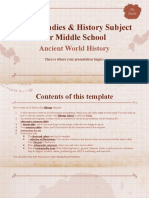 Social Studies & History Subject For Middle School - 6th Grade - Ancient World History - by Slidesgo