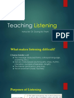 Teaching Listening and Speaking