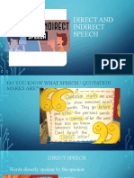 Direct & Indirect Speech