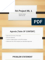 MRA Project ML 1: Abhishek Kapoor Dsba Aug A20