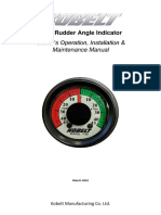 7180 Rudder Angle Indicator: Owner's Operation, Installation & Maintenance Manual