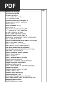List of The Licensed Drugs and Cosmetics Warehouses
