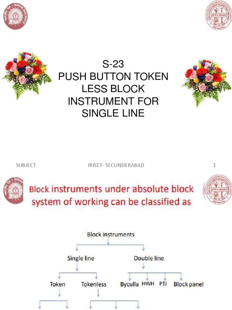 S-23 Tokenless Block Instrument Overview | PDF | Relay | Telephone