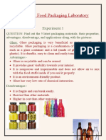 FOT302:-Food Packaging Laboratory: Experiment:1