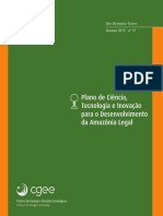 Plano de CT&I para Desenvolvimento Da Amazonia Legal
