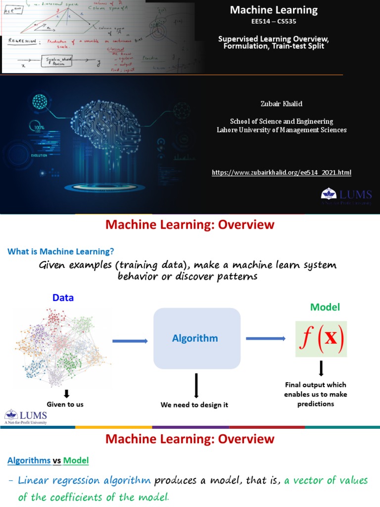 Supervised Learning Overview in ML | PDF | Machine Learning ...