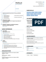 Ahmed Mellouli's Resume - Mechanical Engineering Student (EV)