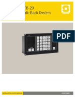CTB-10 & CTB-20 Command Talk-Back System: Installation & User Manual