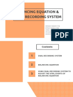 BALANCING EQUATION & DUAL RECORDING SYSTEM