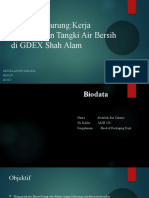 Ruang Terkurung:Kerja Pembersihan Tangki Air Bersih Di GDEX Shah Alam