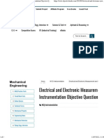 Electrical and Electronic Measurement and Instrumentation Objective Questions - Set 07 - ObjectiveBooks