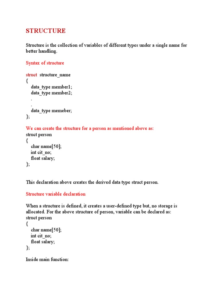 Syntax of Structure | PDF | Computer Science | Computing