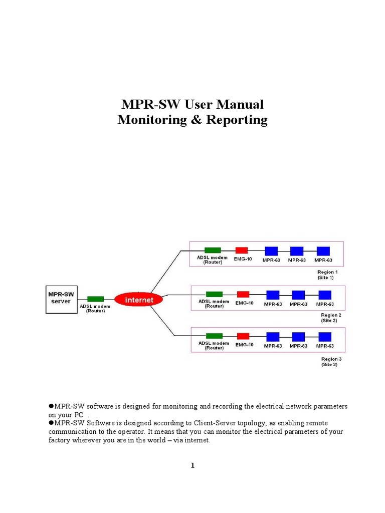 MPR-SW User Manual | PDF | Server (Computing) | Menu (Computing)
