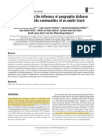 Bezerra Et Al, 2016. Assessing The Influence of Geographic Distance in Parasite Communities of An Exotic Lizard...