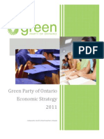 Jobs and Economy - Green Party Five Point Plan For Ontario
