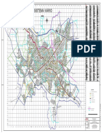 Sistema viário e áreas de assentamento em mapa