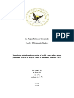 Knowledge, Attitude and Perception of Health Care Workers About Peritoneal Dialysis in Dialysis Center in Westbank, Palestine