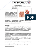 Apéndice vermiforme: anatomía, etiopatogenia, manifestaciones clínicas y tratamiento de la apendicitis aguda